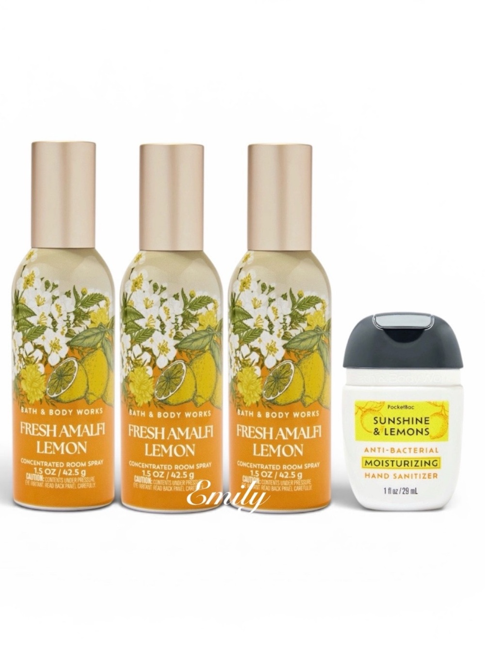 3X FRESH AMALFI LEMON Concentrated Room Spray Bundle